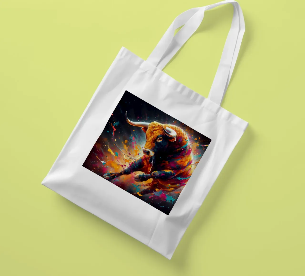 toro in plaza de españa borsa in juta da 🎁 ARTVI-SHOP