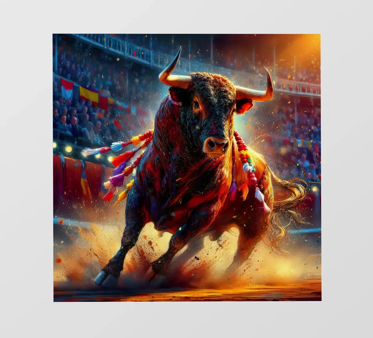toro in plaza de españa pellicola backlit da 🎁 ARTVI-SHOP