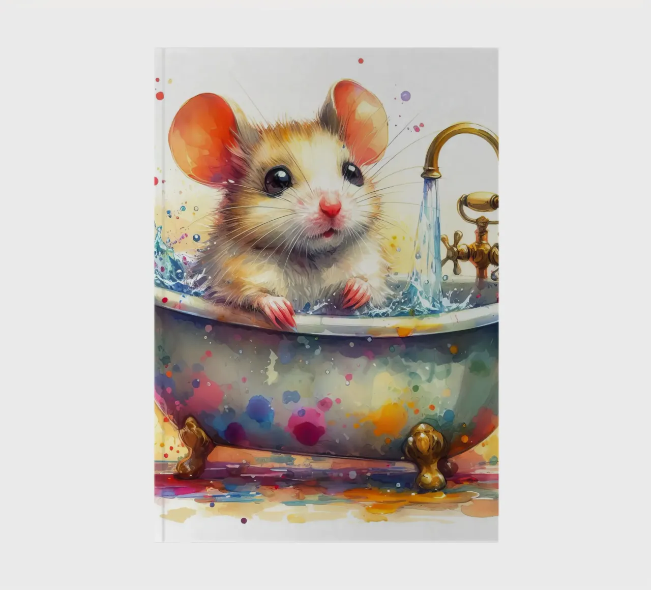 Un ratón en la bañera cuaderno de ARTVI-SHOP