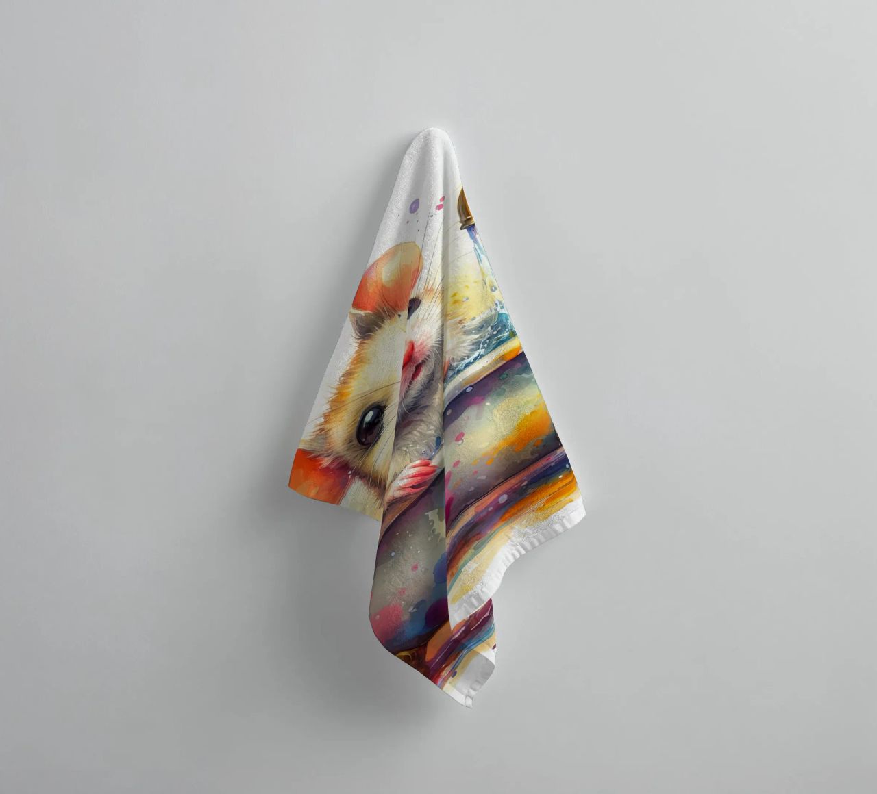 Une souris dans la baignoire serviette de bain de ARTVI-SHOP