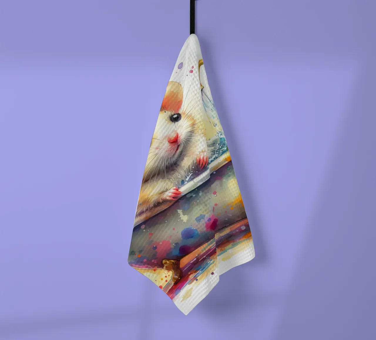 Eine Maus in der Badewanne Geschirrtuch von ARTVI-SHOP