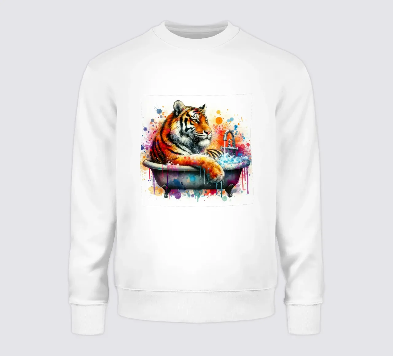 Una tigre nella vasca da bagno felpa da 🎁 ARTVI-SHOP