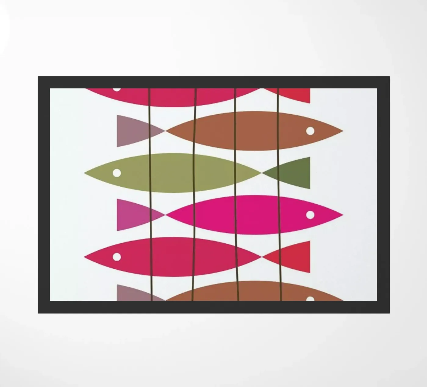 Fish 1 deurmat van Visual Philosophy