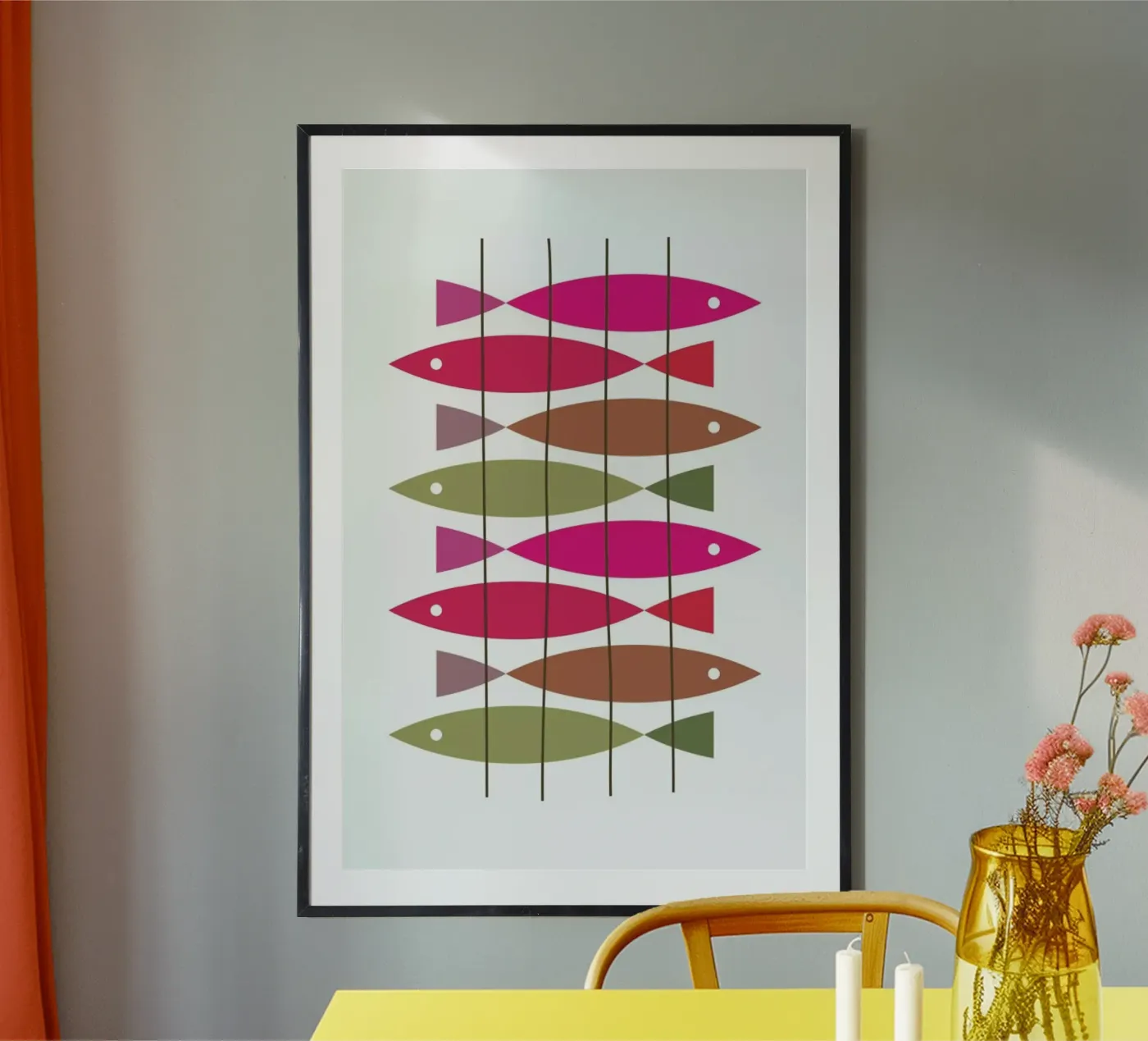 Fish 1 poster van Visual Philosophy