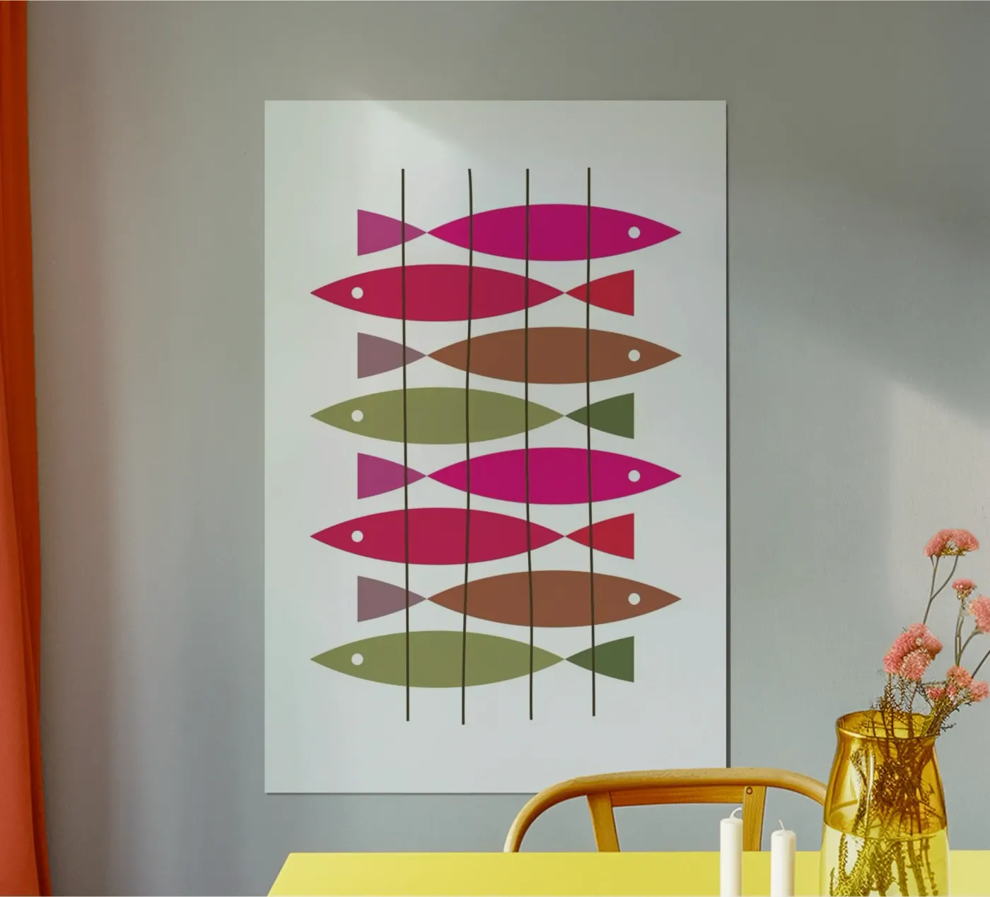 Fish 1 poster van Visual Philosophy