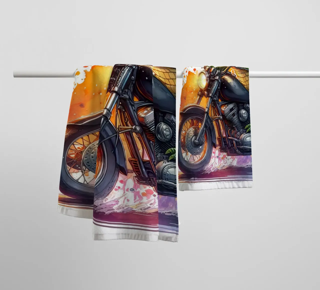 motociclista coccodrillo asciugamano da bagno da 🎁 ARTVI-SHOP