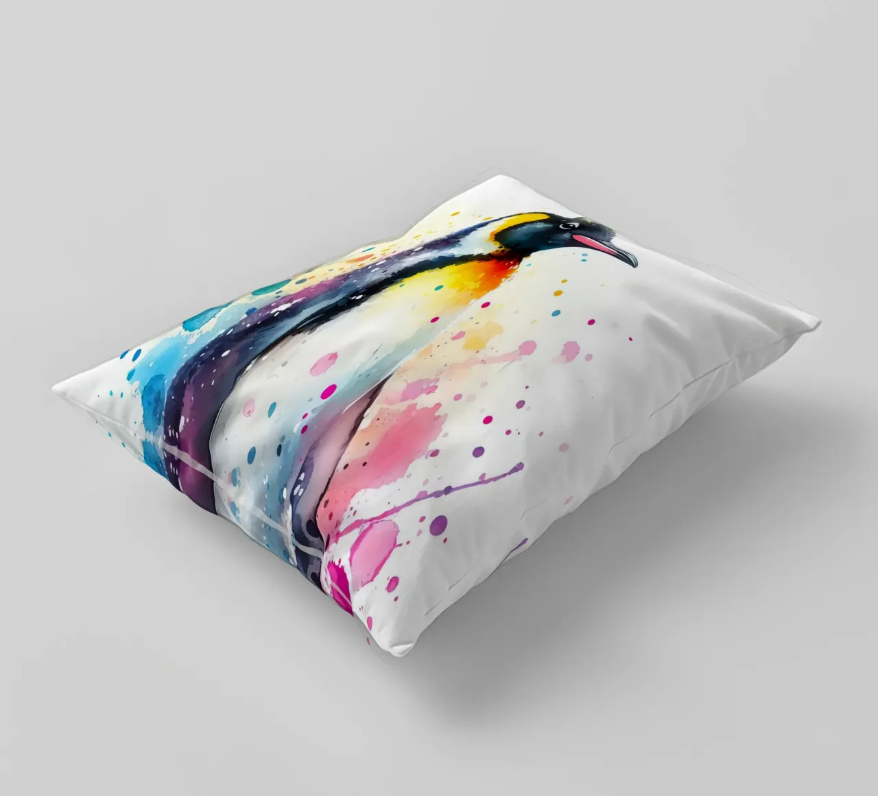 Pinguino ad acquerello cuscino da 🎁 ARTVI-SHOP