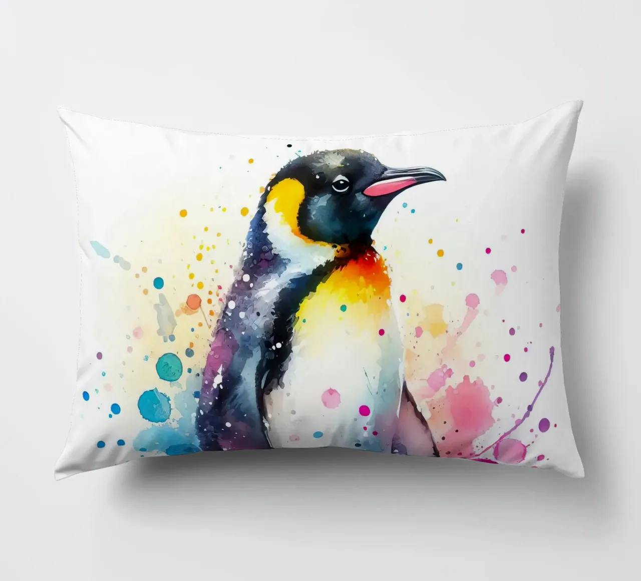 Pinguino ad acquerello cuscino da 🎁 ARTVI-SHOP