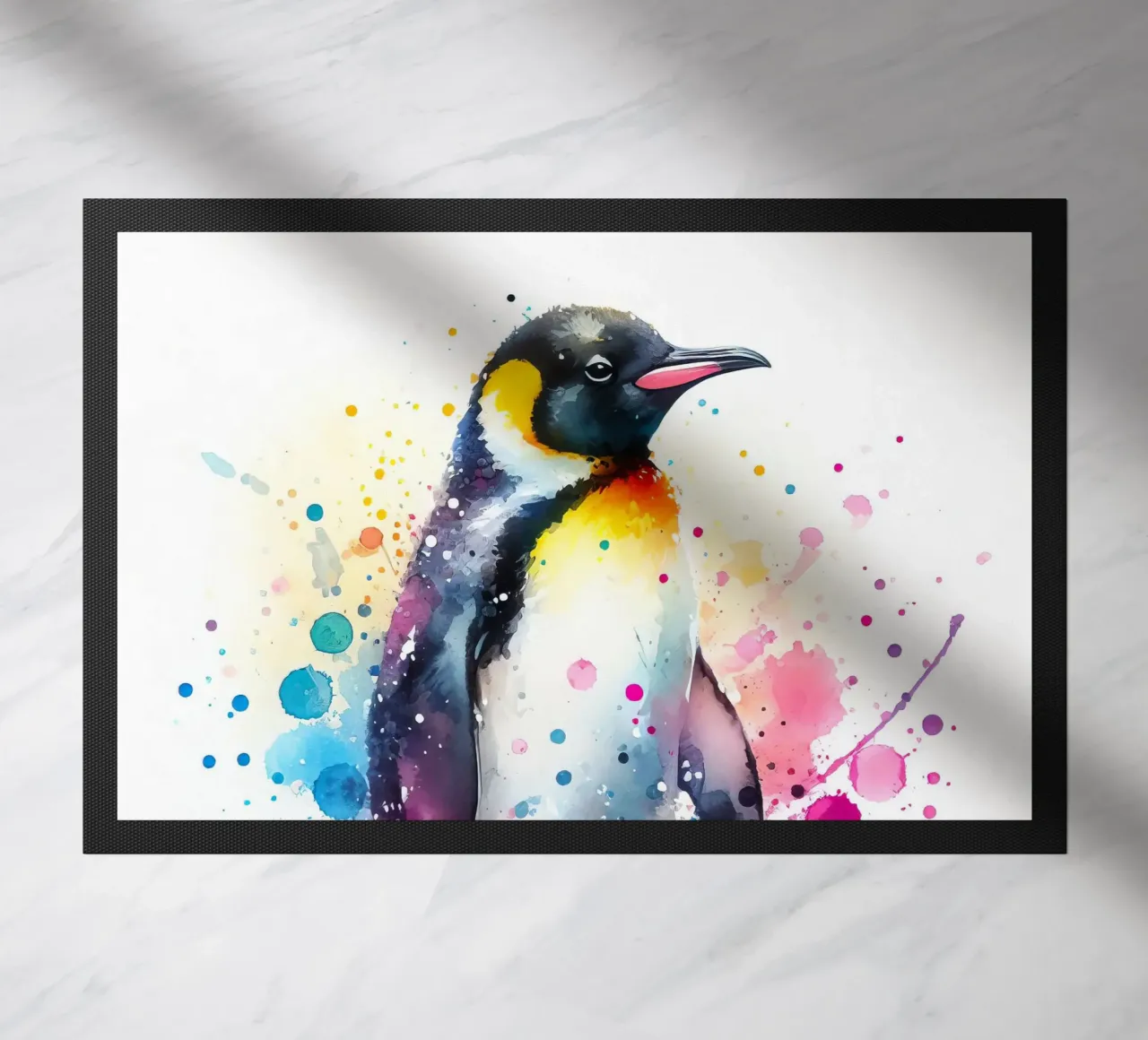 Pinguino ad acquerello zerbino da 🎁 ARTVI-SHOP
