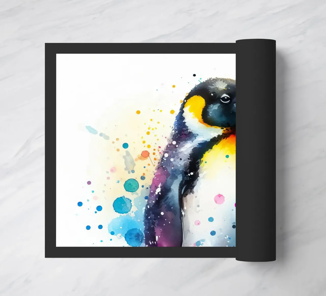 Pinguino ad acquerello zerbino da 🎁 ARTVI-SHOP