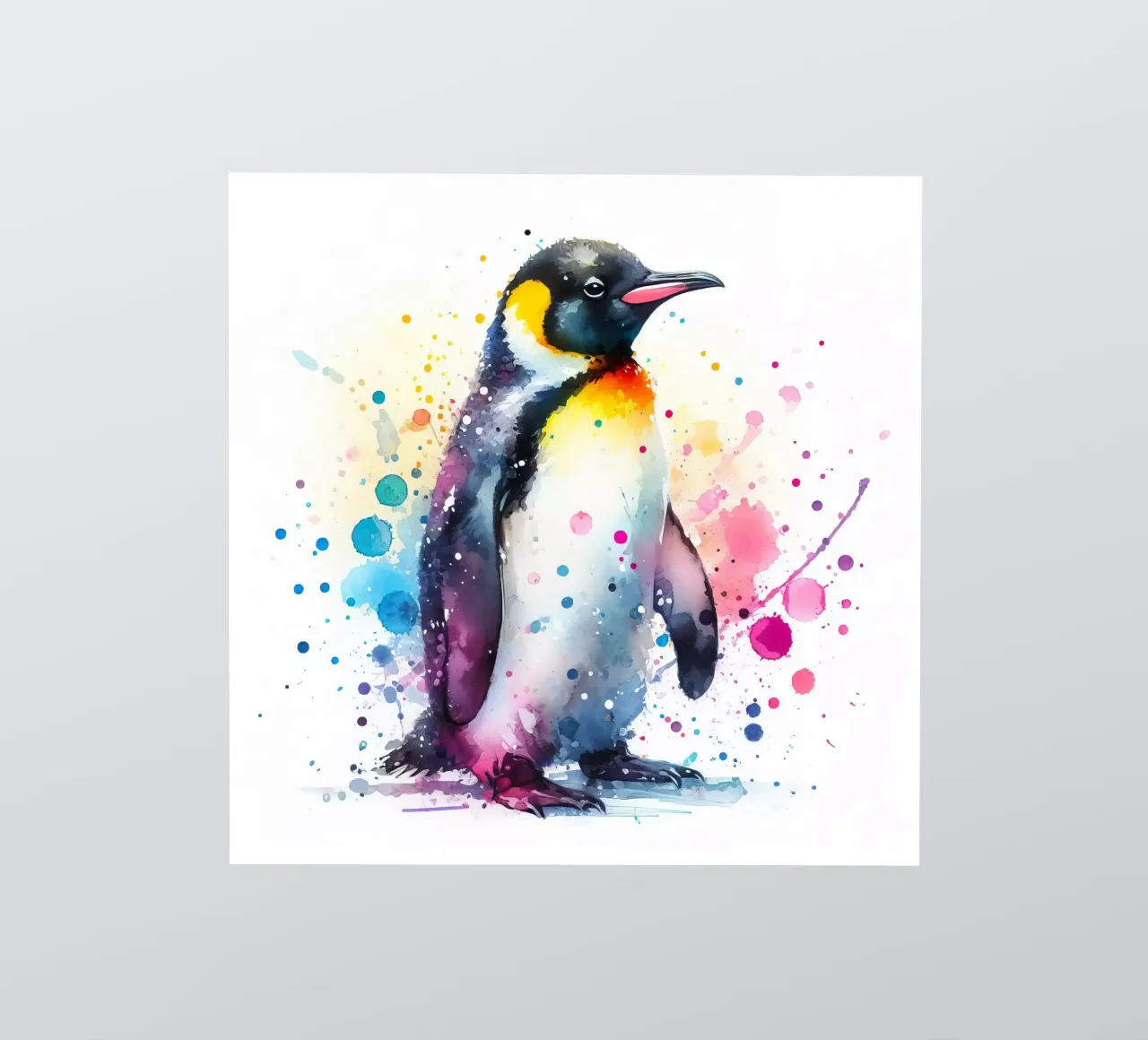 Penguin in watercolor sticker by 🎁 ARTVI-SHOP