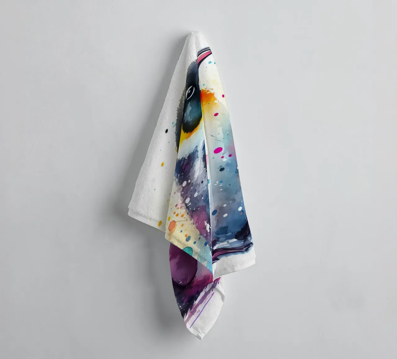 Pinguino ad acquerello asciugamano da bagno da 🎁 ARTVI-SHOP
