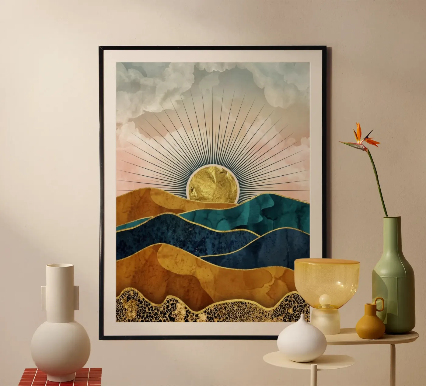 Dune dorate e luminose poster da Motion Whisperer
