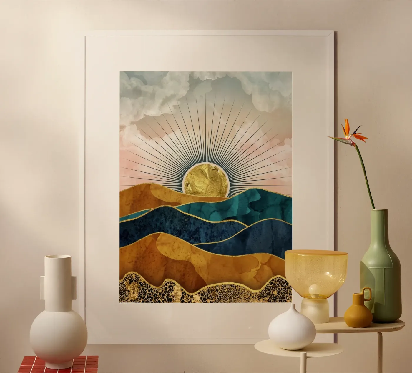 Dune dorate e luminose poster da Motion Whisperer