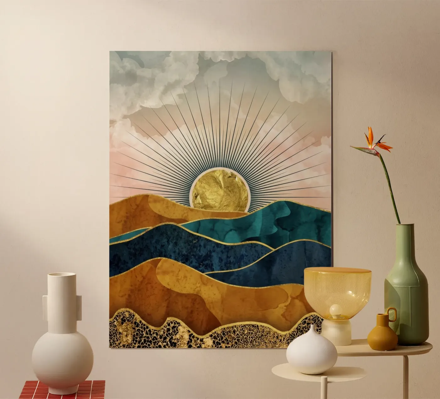 Dune dorate e luminose poster da Motion Whisperer