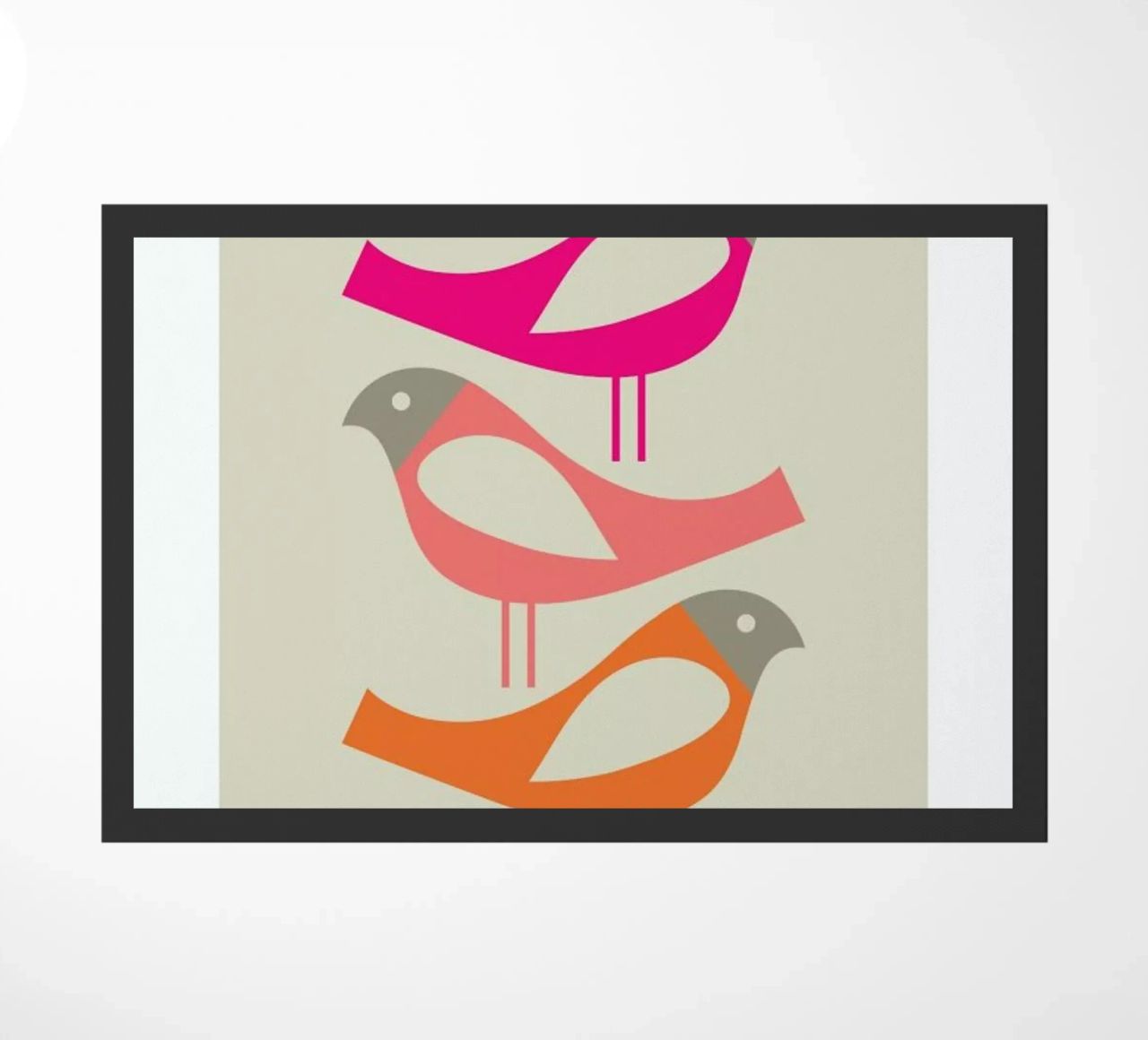 Three Scandi Birds 1 felpudo de Visual Philosophy
