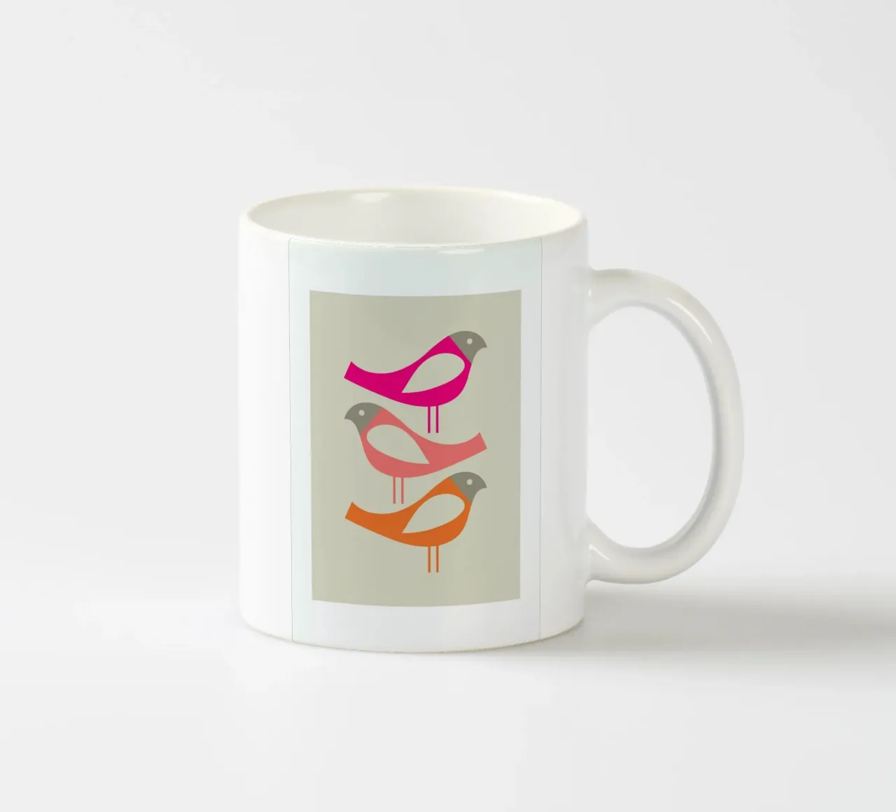 Three Scandi Birds 1 tazza in ceramica da Visual Philosophy
