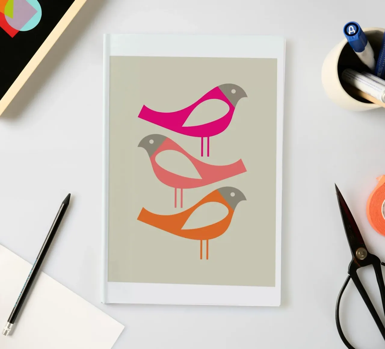 Three Scandi Birds 1 notebook by Visual Philosophy