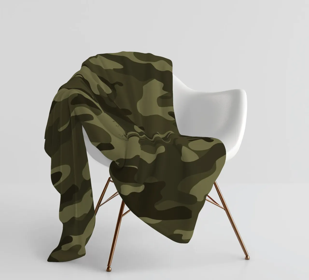 Militär-Tarnung Fleecedecke von 🎁 ARTVI-SHOP