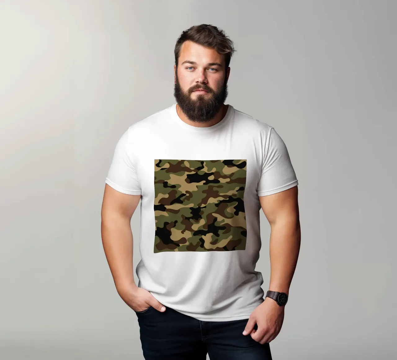 Militär-Tarnung T-Shirt von 🎁 ARTVI-SHOP