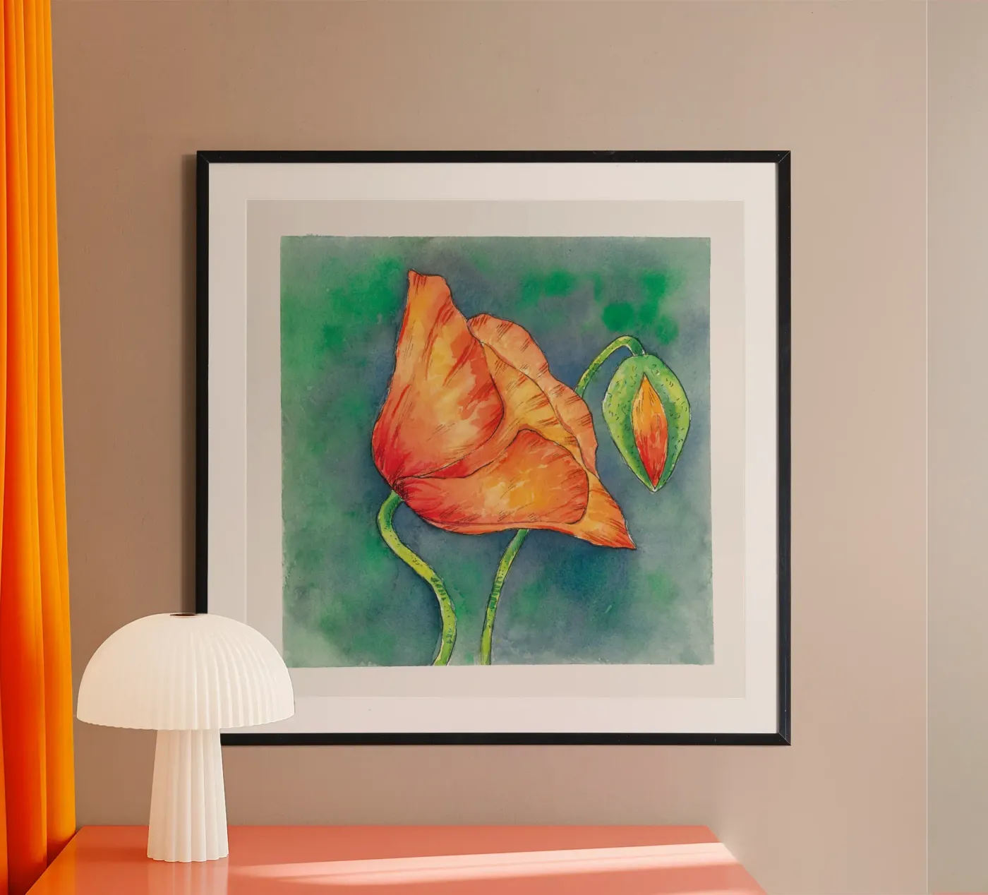 Mohnblume Poster von Stefania Gaboardi