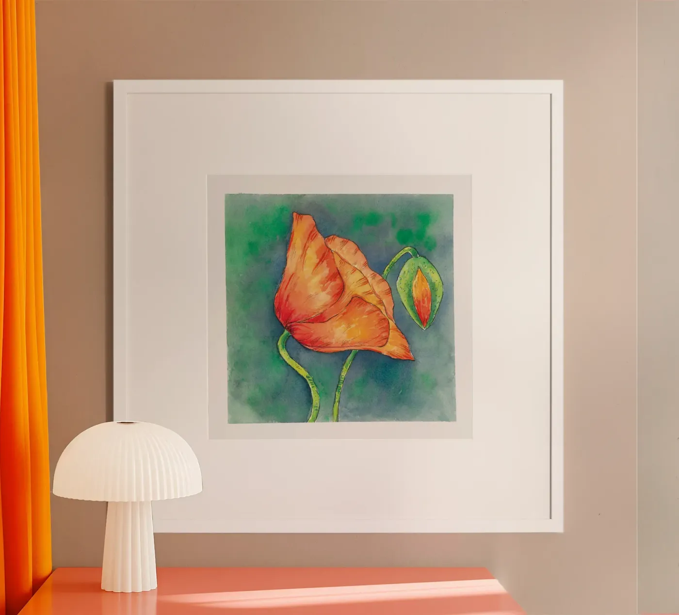 Mohnblume Poster von Stefania Gaboardi