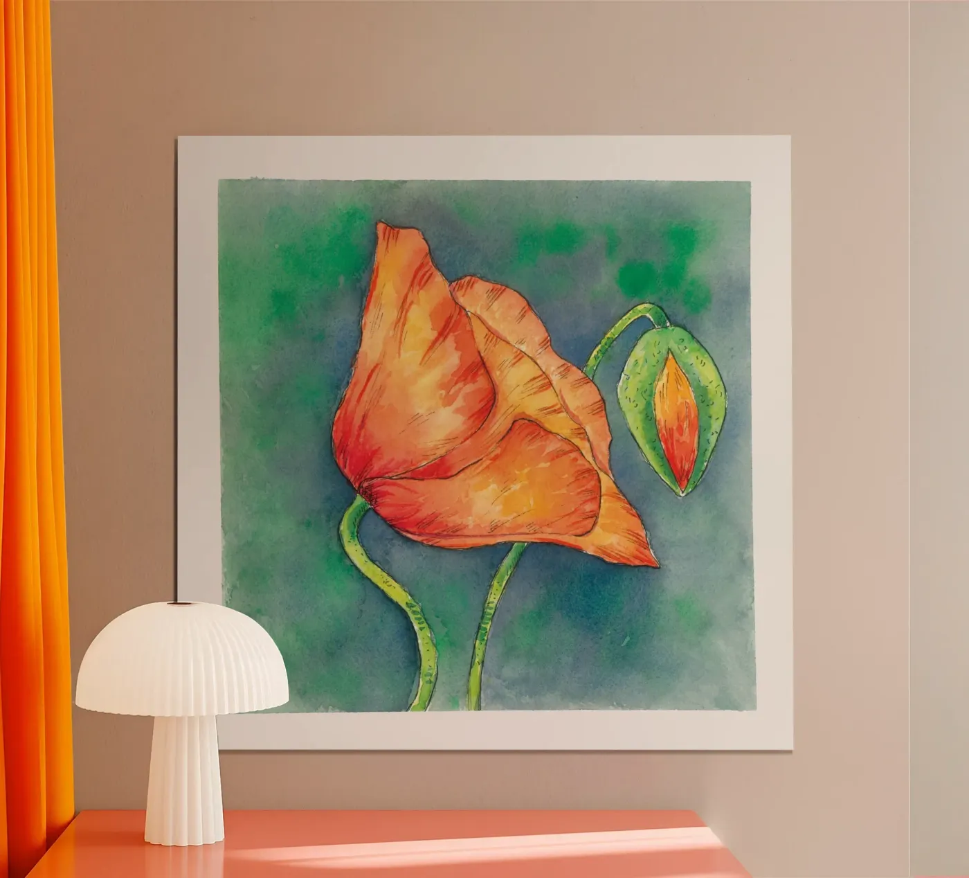 Mohnblume Poster von Stefania Gaboardi