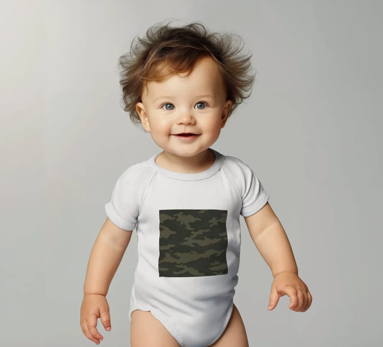 Militär-Tarnung Kurzarm Babybody von 🎁 ARTVI-SHOP