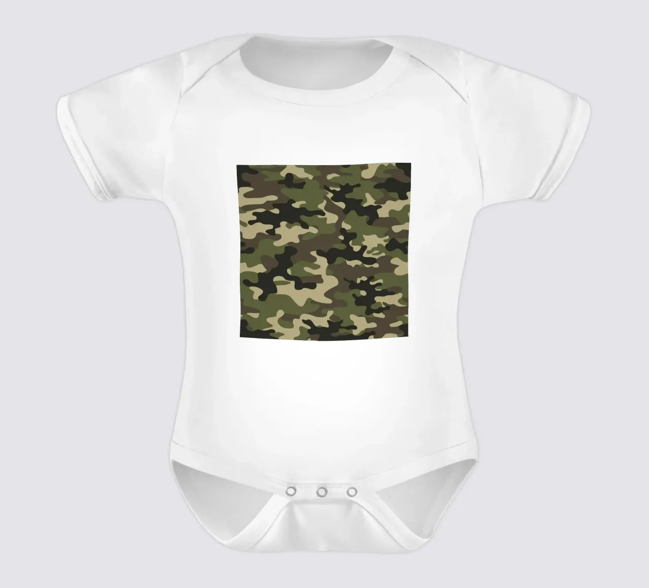 Militär-Tarnung Kurzarm Babybody von ARTVI-SHOP