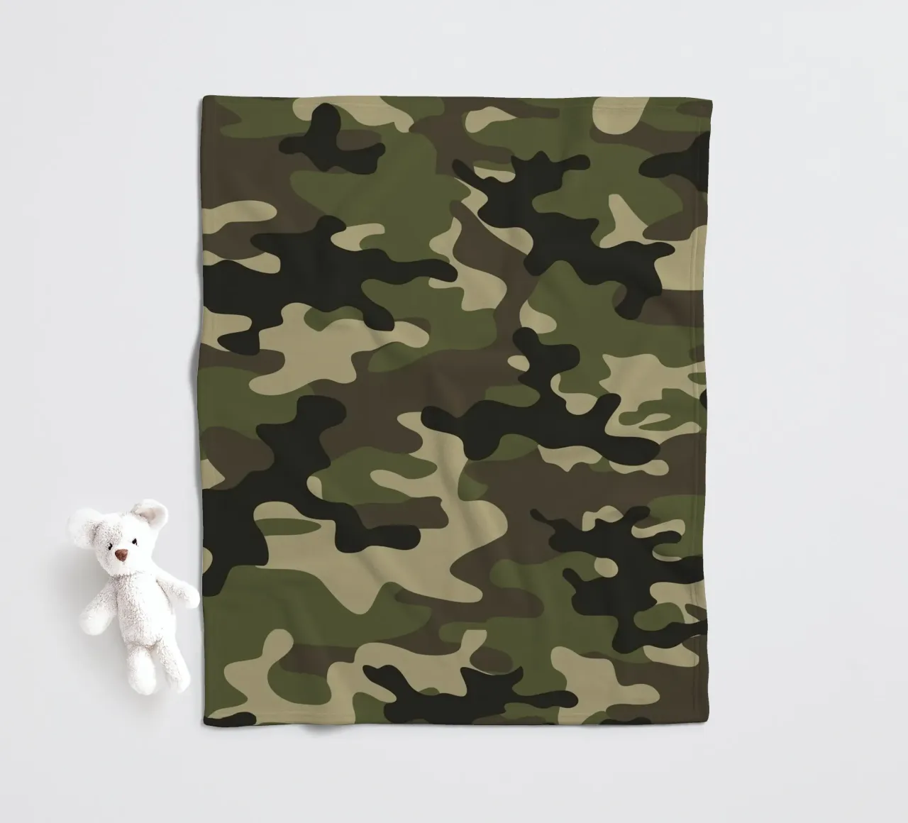 Militär-Tarnung Fleecedecke von 🎁 ARTVI-SHOP