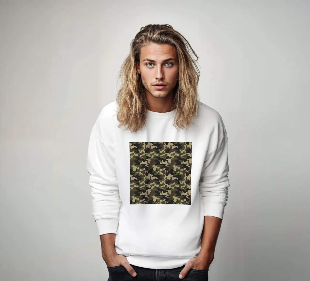 Militär-Tarnung Sweatshirt von ARTVI-SHOP