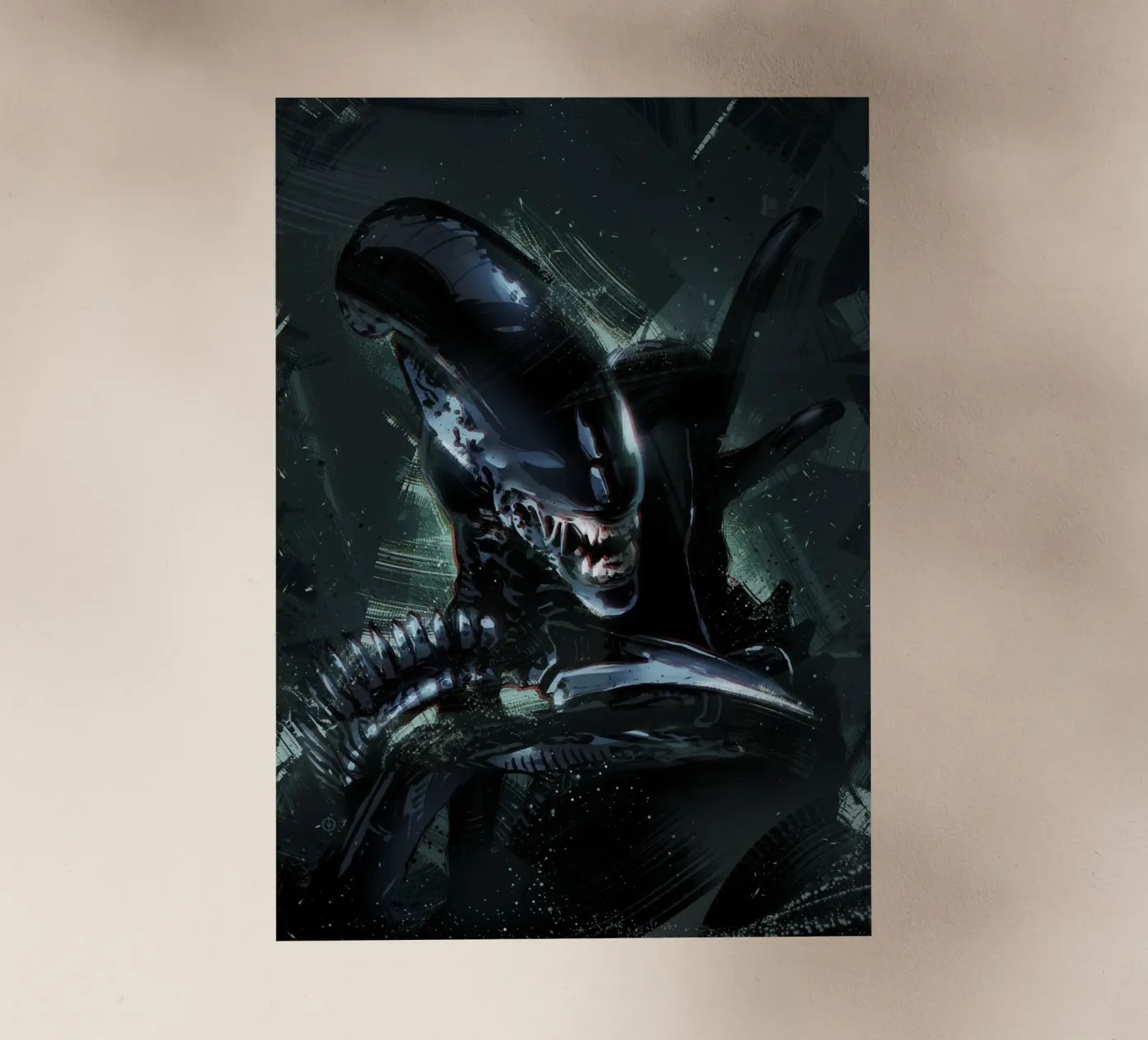 Alien Xenomorph pellicola backlit da Nabakumovart I