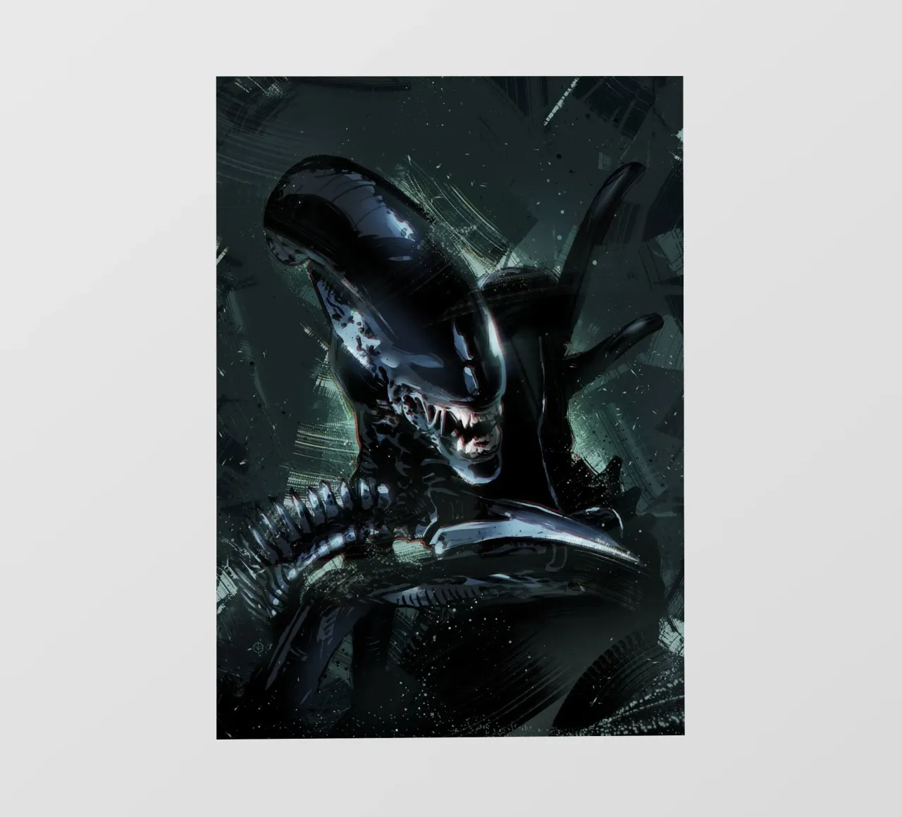 Alien Xenomorph pellicola backlit da nabakumov