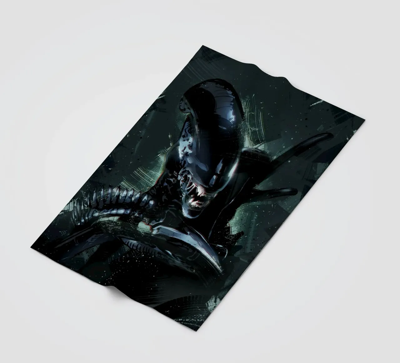 Alien Xenomorph coperta in pile da nabakumov