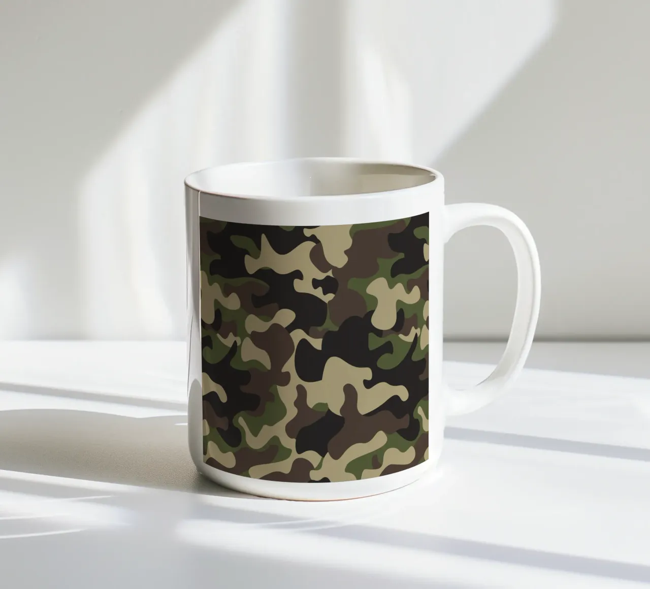 military camouflage ceramic mug by 🎁 ARTVI-SHOP