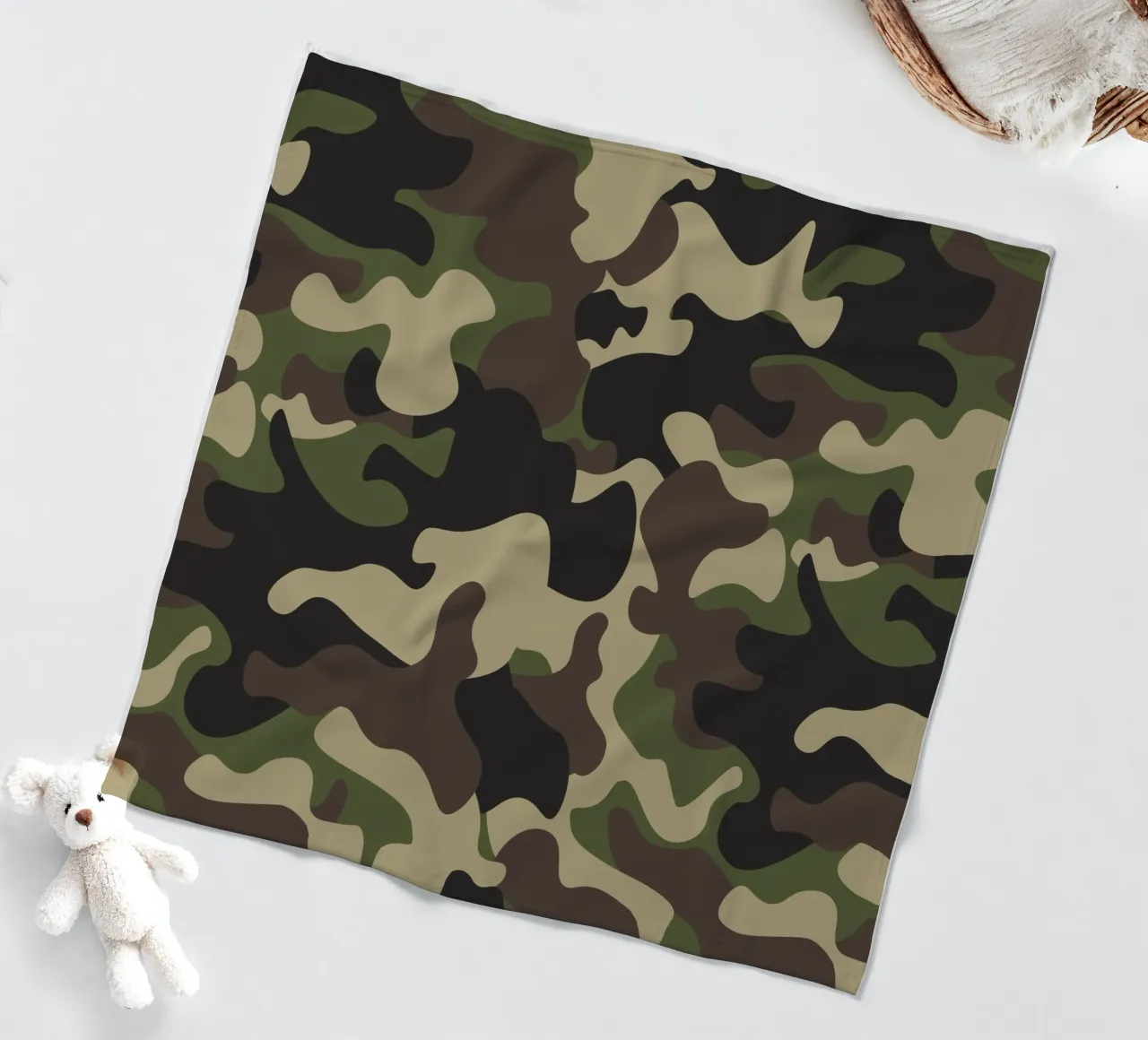 Militär-Tarnung Fleecedecke von 🎁 ARTVI-SHOP