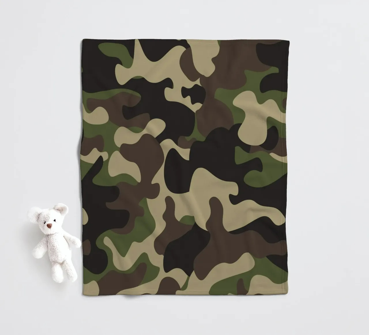 Militär-Tarnung Fleecedecke von 🎁 ARTVI-SHOP