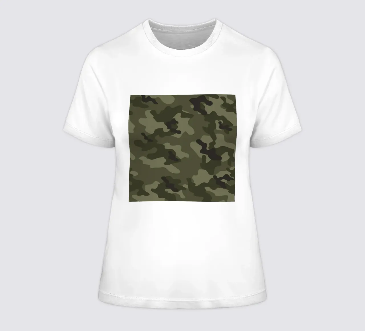 militaire camouflage dames t-shirt getailleerd van 🎁 ARTVI-SHOP
