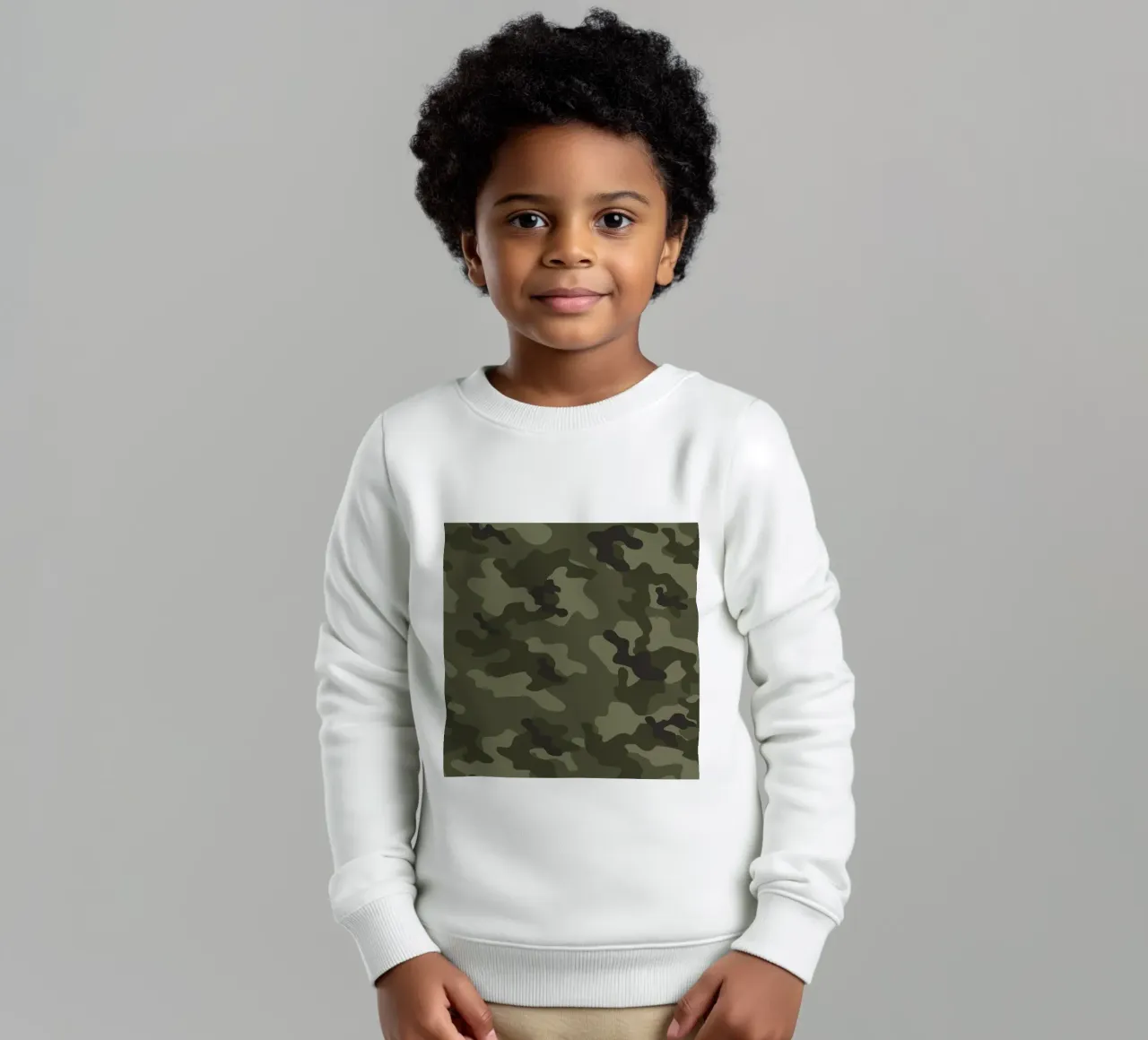 militaire camouflage kinder sweatshirt van 🎁 ARTVI-SHOP
