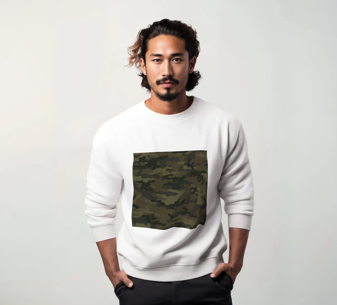 military camouflage sweatshirt by 🎁 ARTVI-SHOP