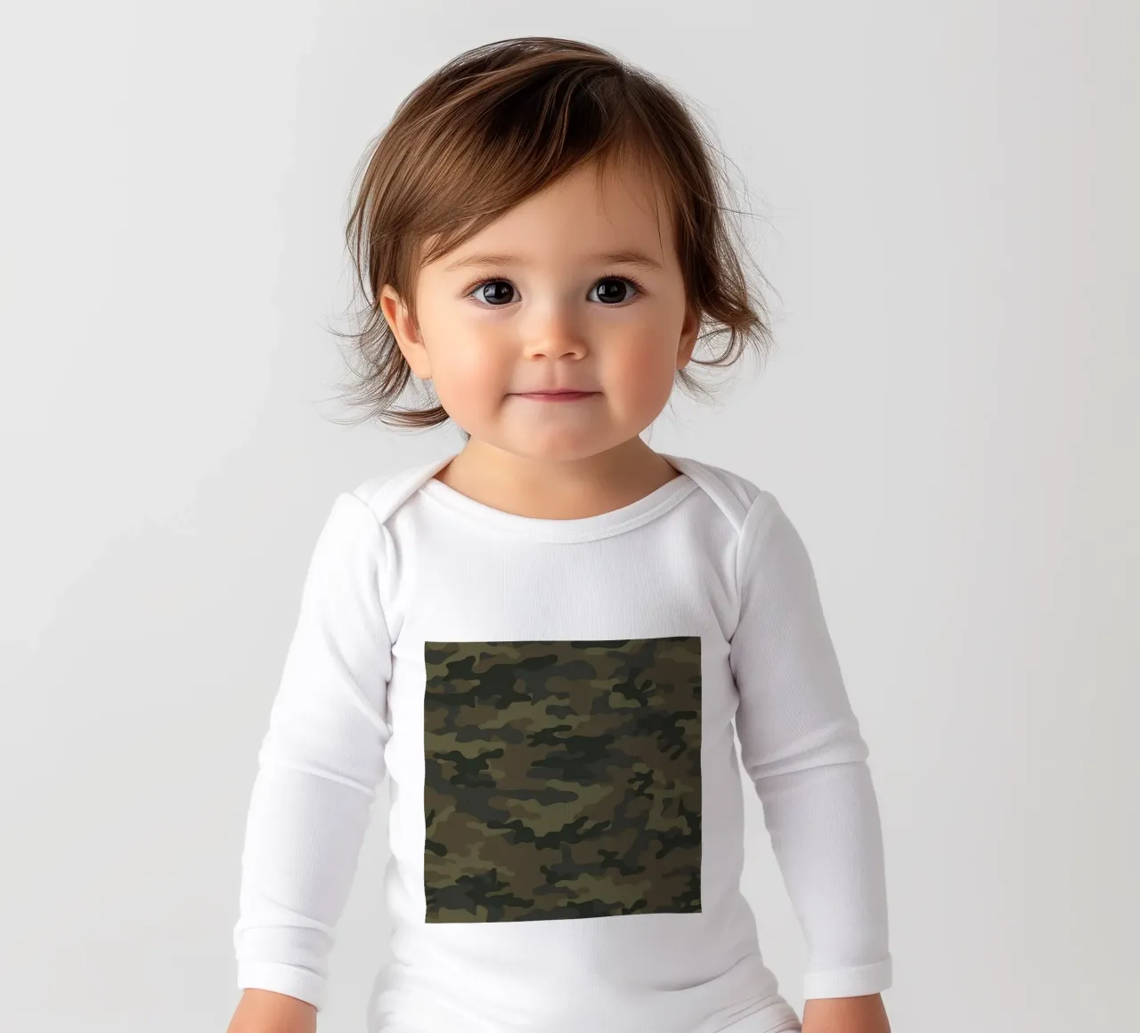 military camouflage long-sleeve baby romper by 🎁 ARTVI-SHOP