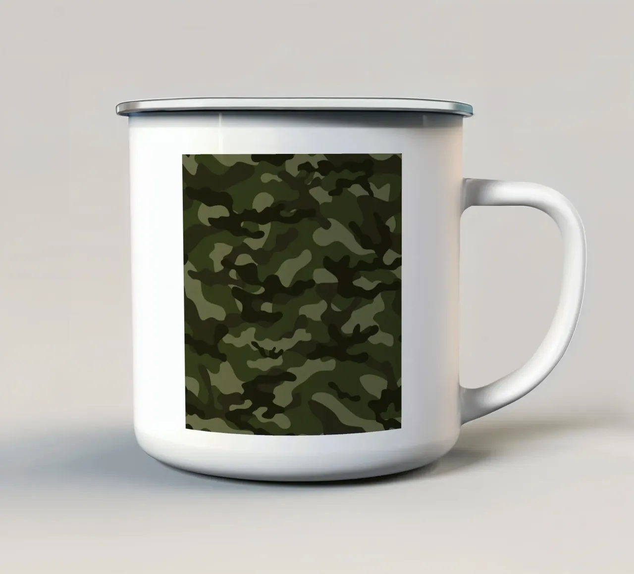 Militär-Tarnung Emaille Tasse von 🎁 ARTVI-SHOP