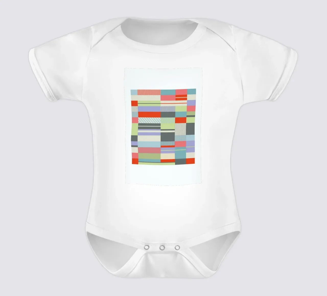 Bauhaus 4 babyrompertje korte mouwen van Visual Philosophy
