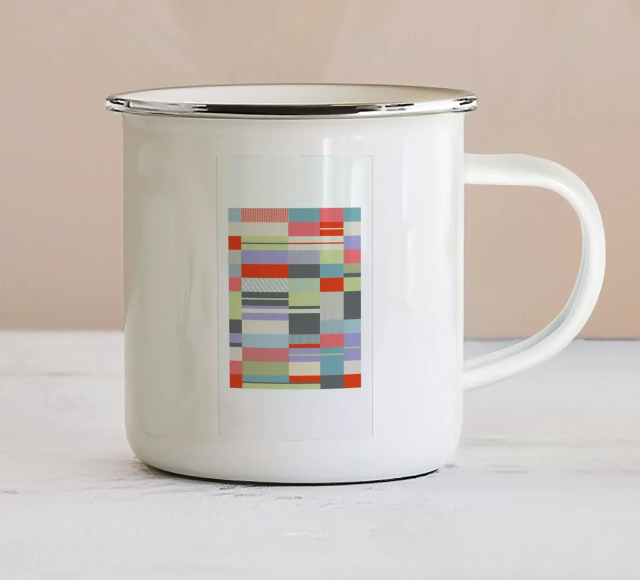 Bauhaus 4 tazza in smalto da Visual Philosophy