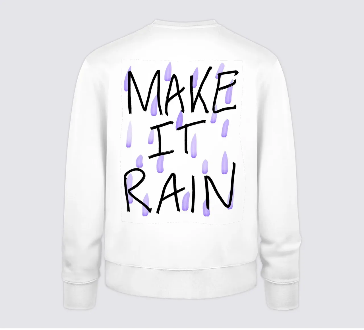 Make It Rain Lila Sweatshirt von Studio B
