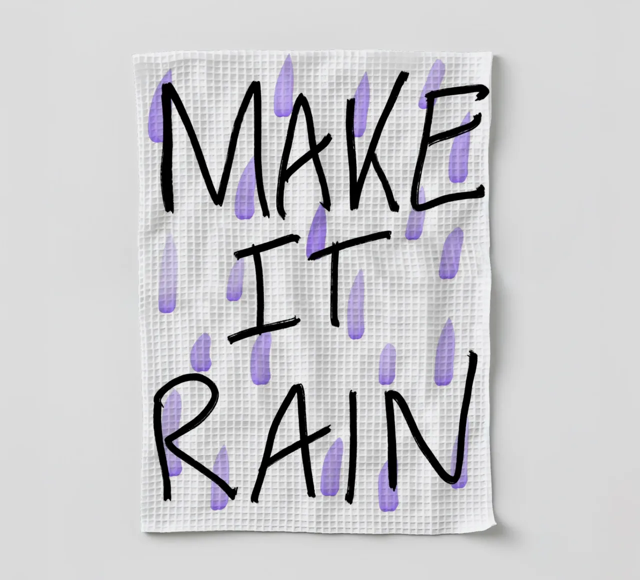 Make It Rain Purple canovaccio da cucina da Studio B