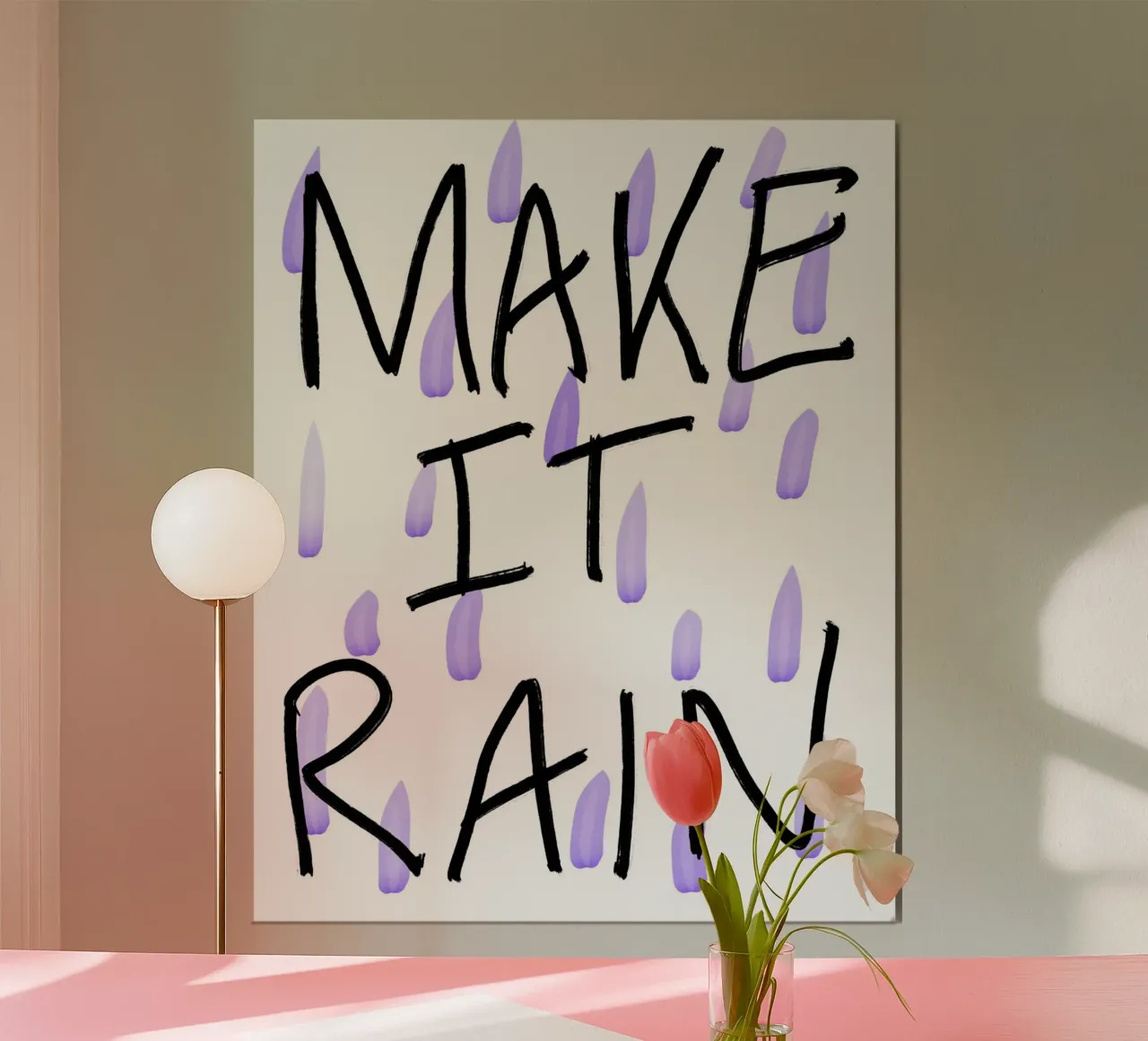 Make It Rain Purple carta hahnemühle da Studio B