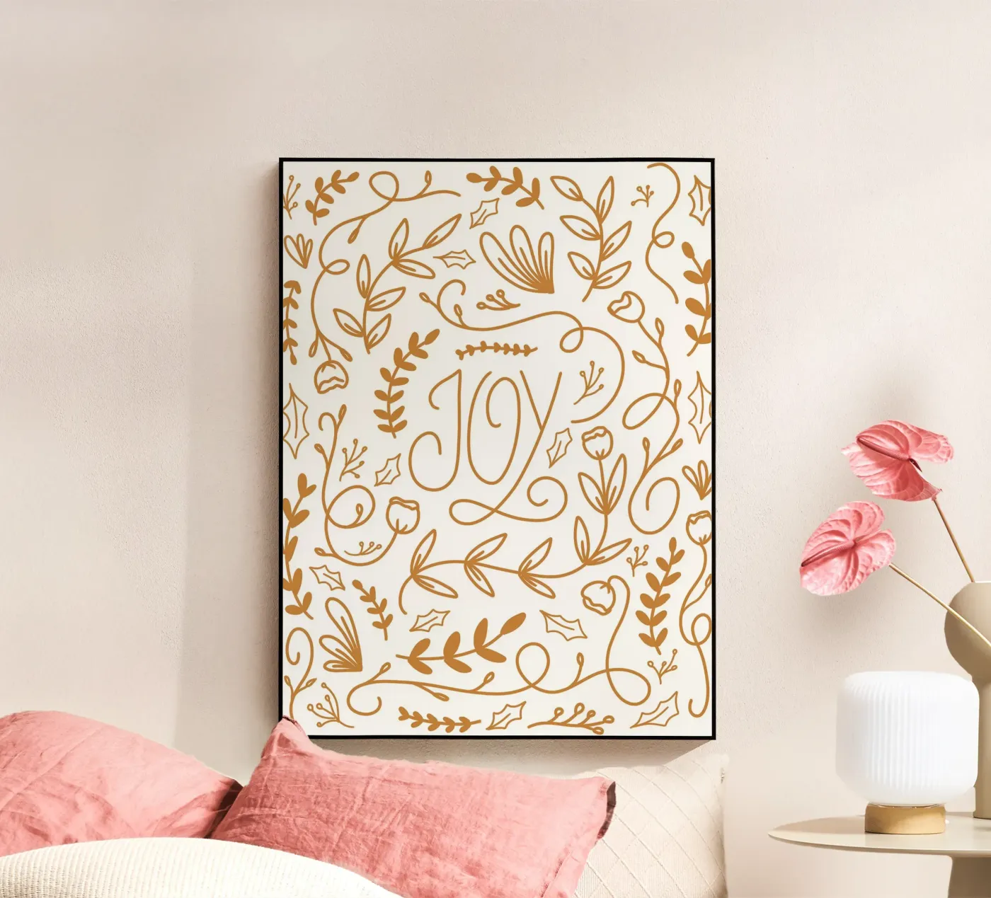 Joy Christmas Design plexiglass da anisillustration