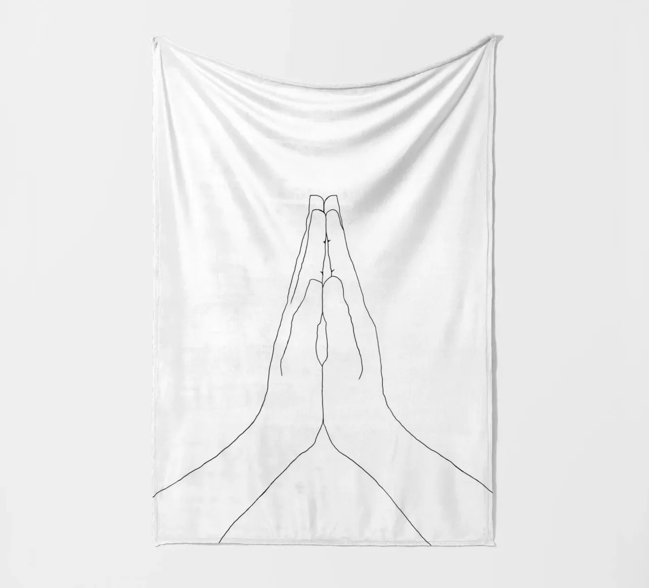 Gebetshände Eins Fleecedecke von Studio B