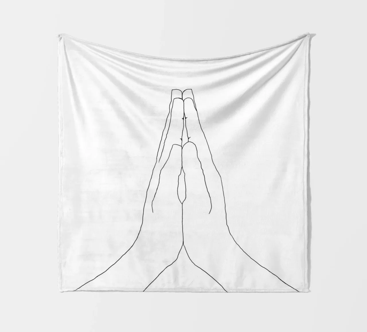 Gebetshände Eins Fleecedecke von Studio B